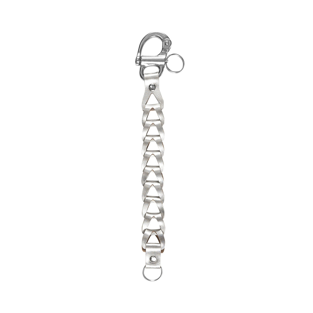 Metallic Braided Keychain