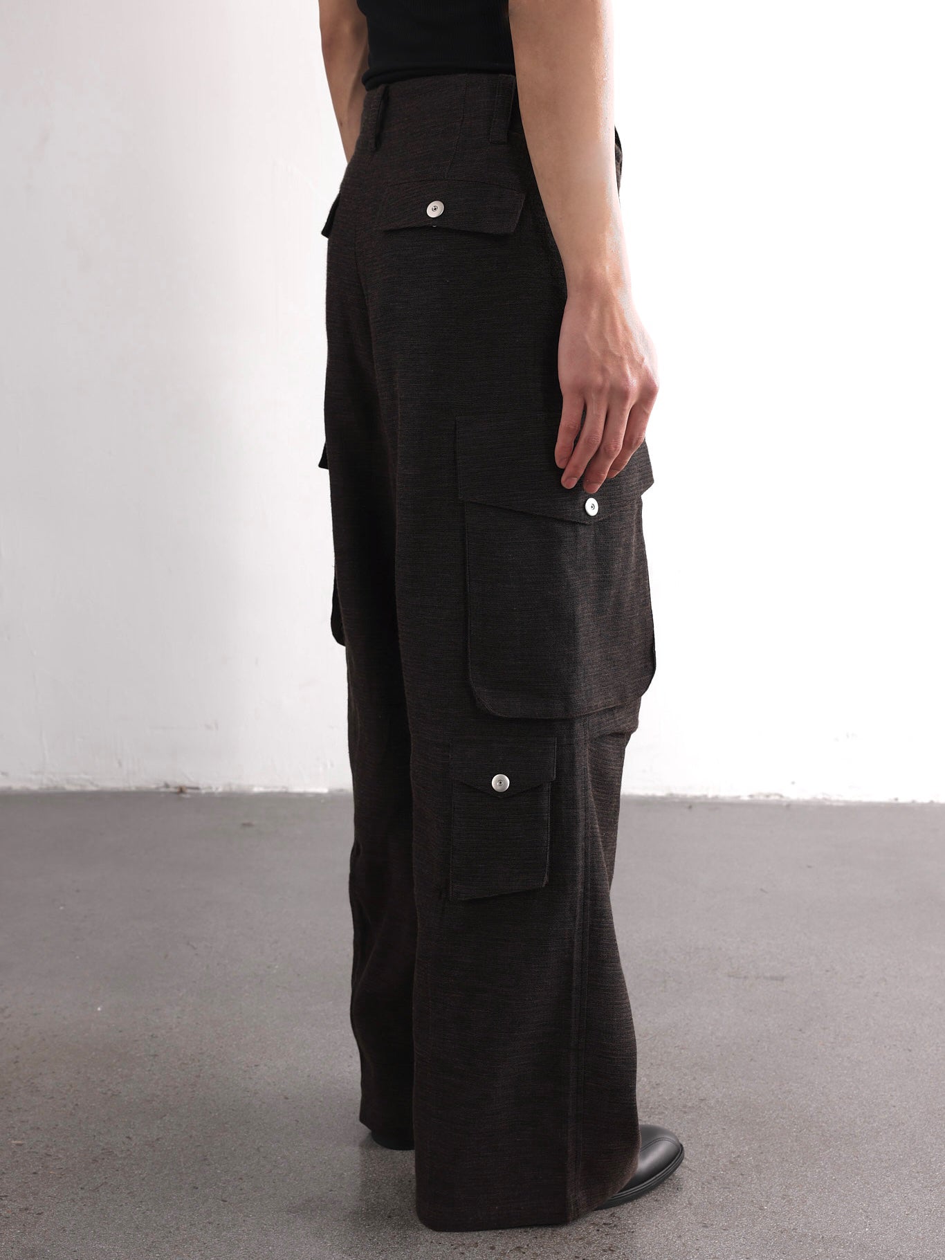 Linen Cargo Pants k11