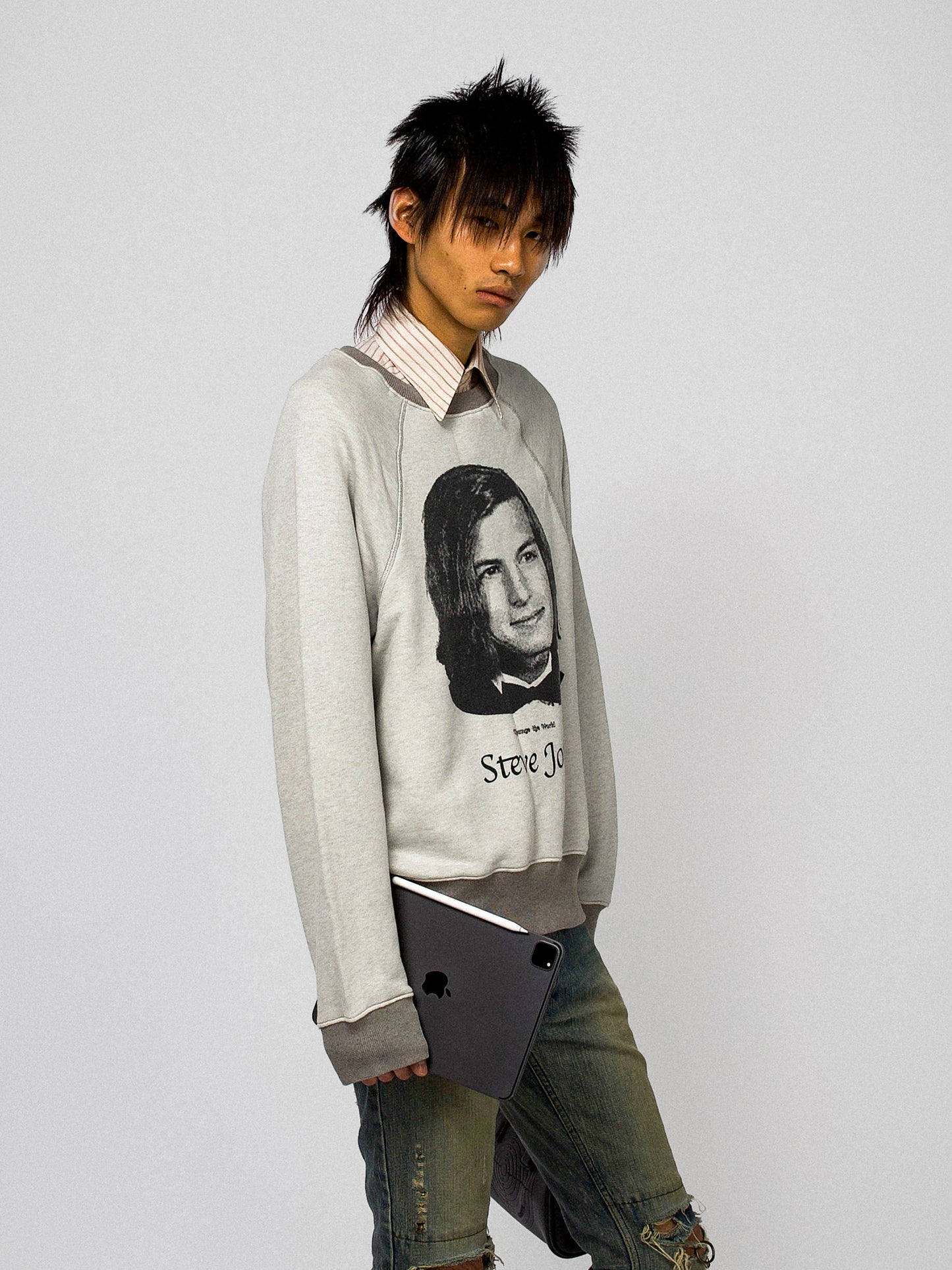 Roman Cather Youth Jobs grainy wash sweatshirt