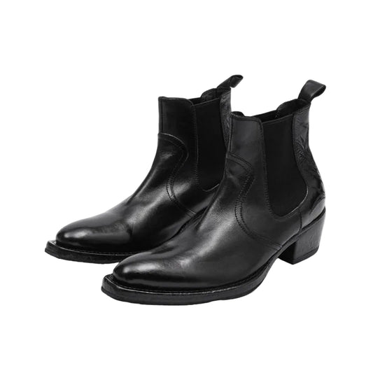 Vintage Embroidered Western Cowboy Boots