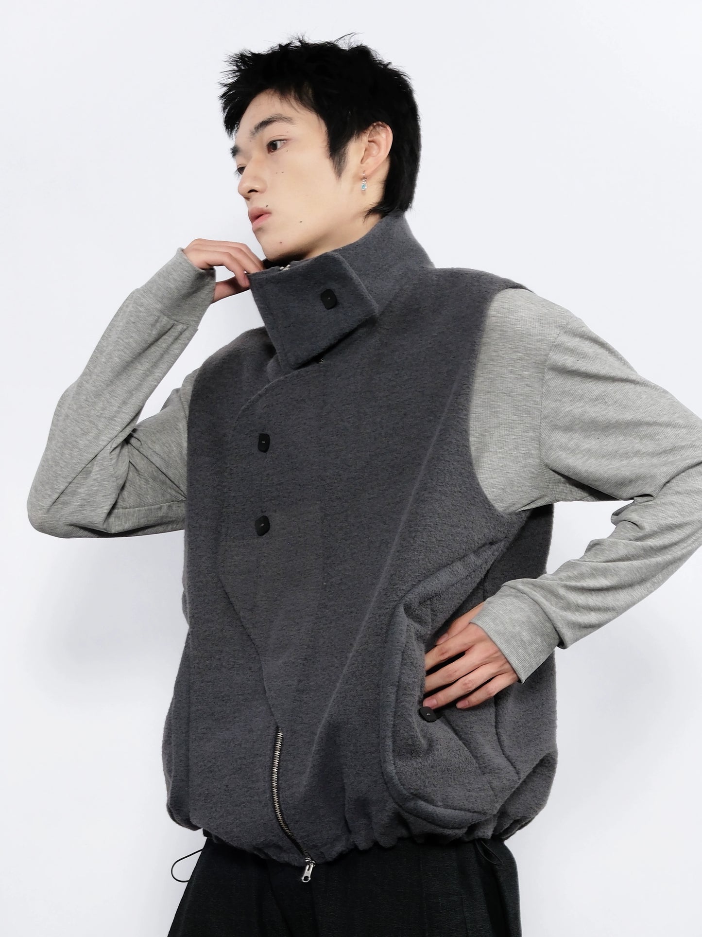 Twill Structure Thick Vest