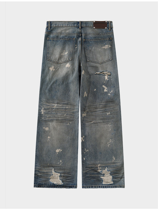 Okayama craftsmen mud-dyed jeans