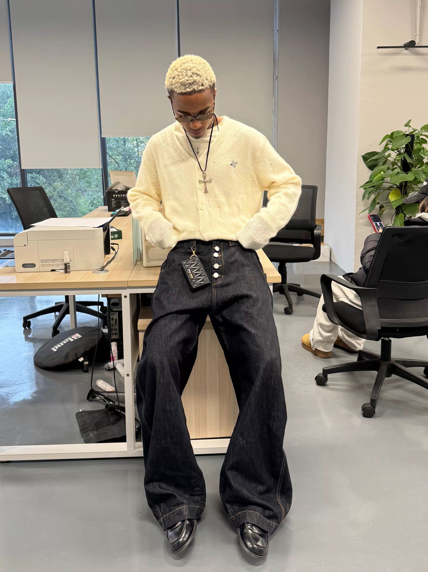 Cuffs raw jeans