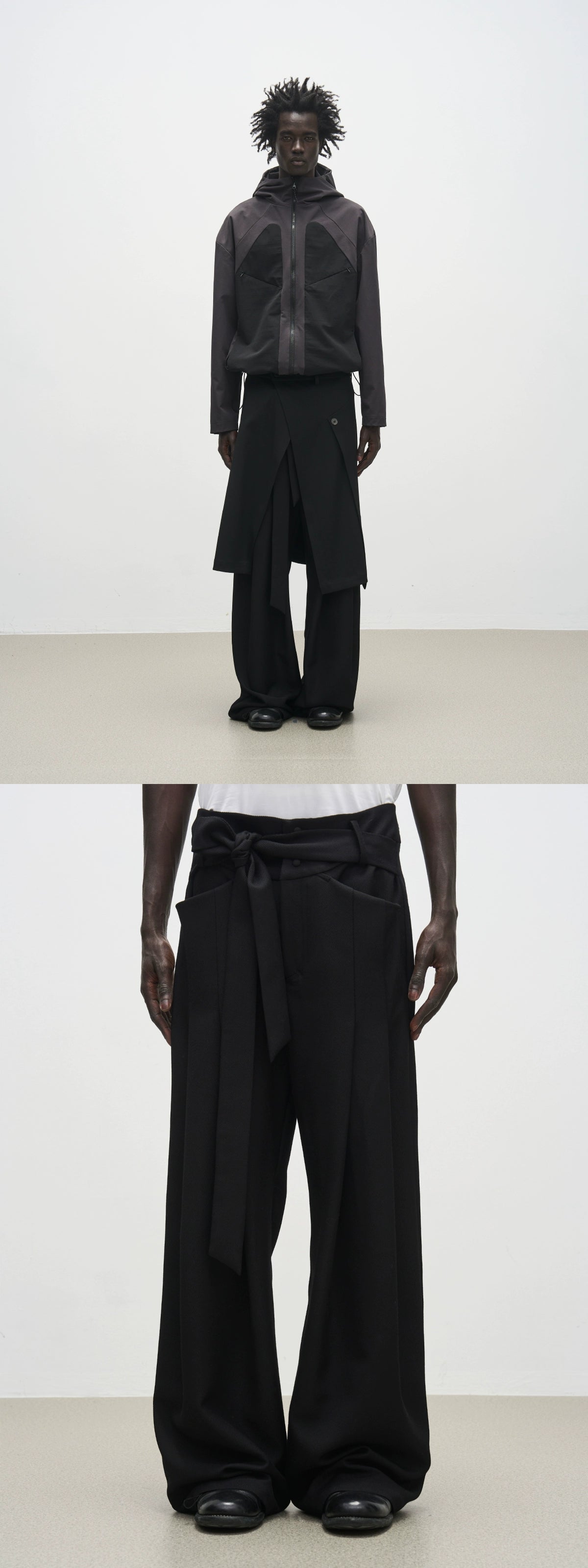 Wrapped Wide-leg Trouser
