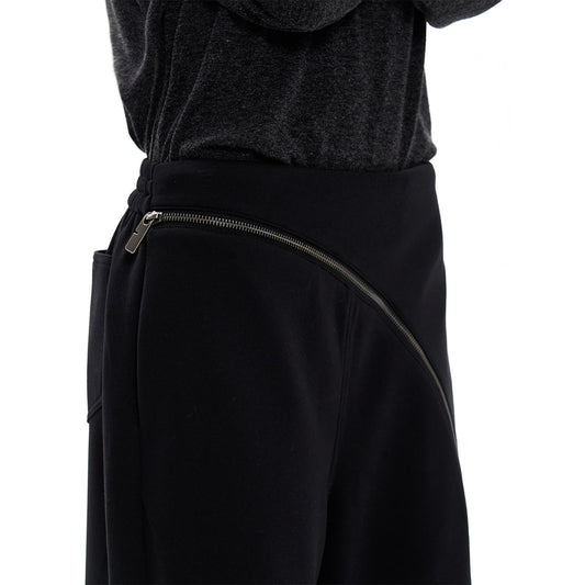 Curved Chain Knitted Sweatpants