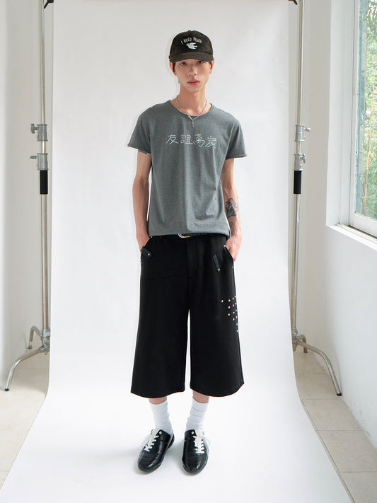 FUNKYFUN Rivet Six-Point Shorts