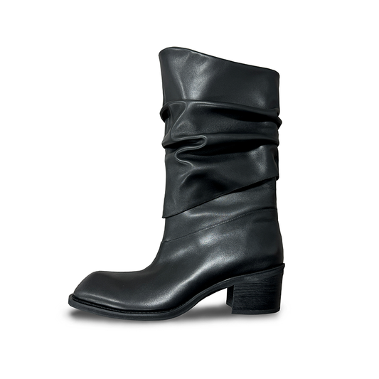 Pleated Knight Boots