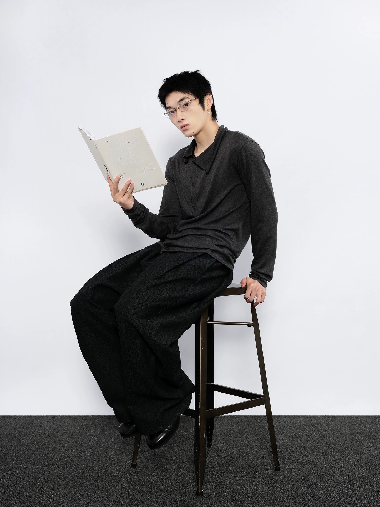 Wool Shirring Cardigan