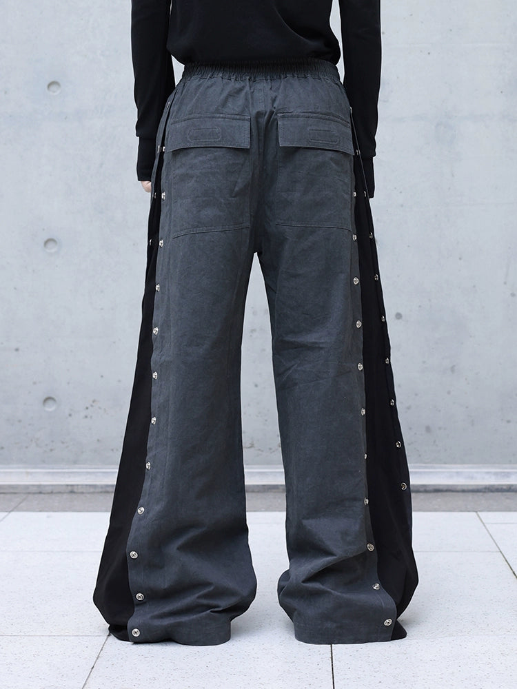 panelled opium wide-leg trousers