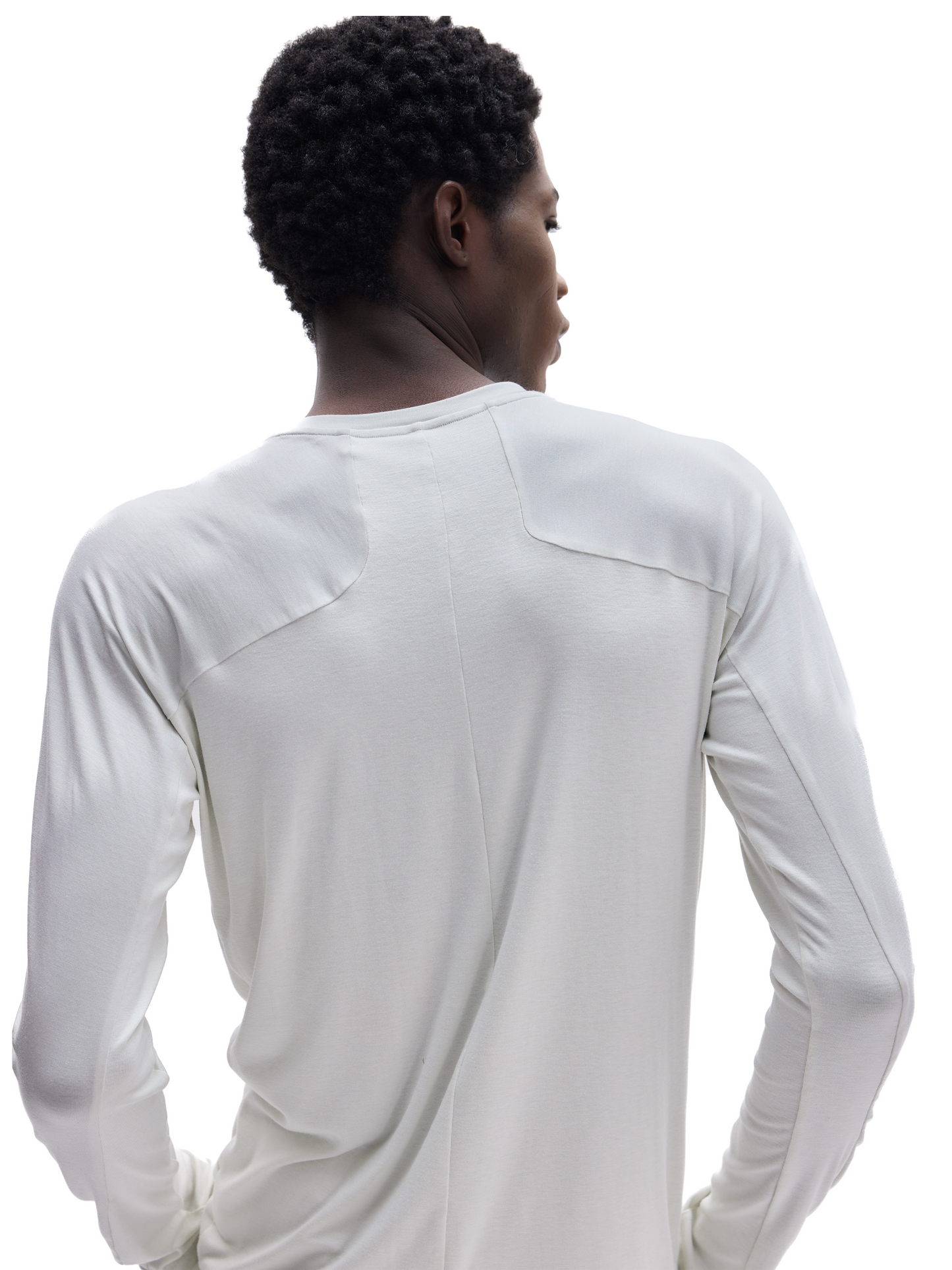 Full-back slim-fit basic long sleeve
