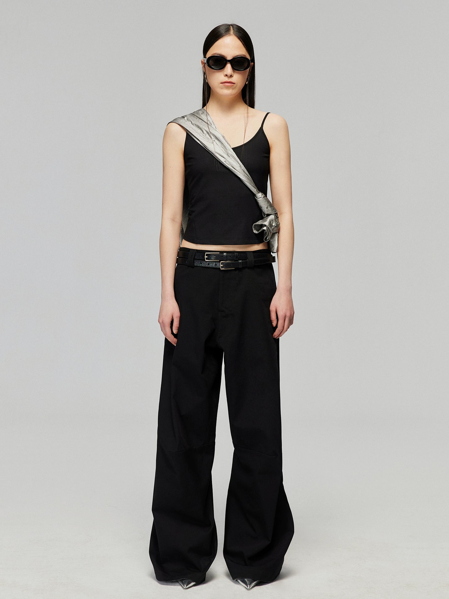 Straight-leg casual trousers