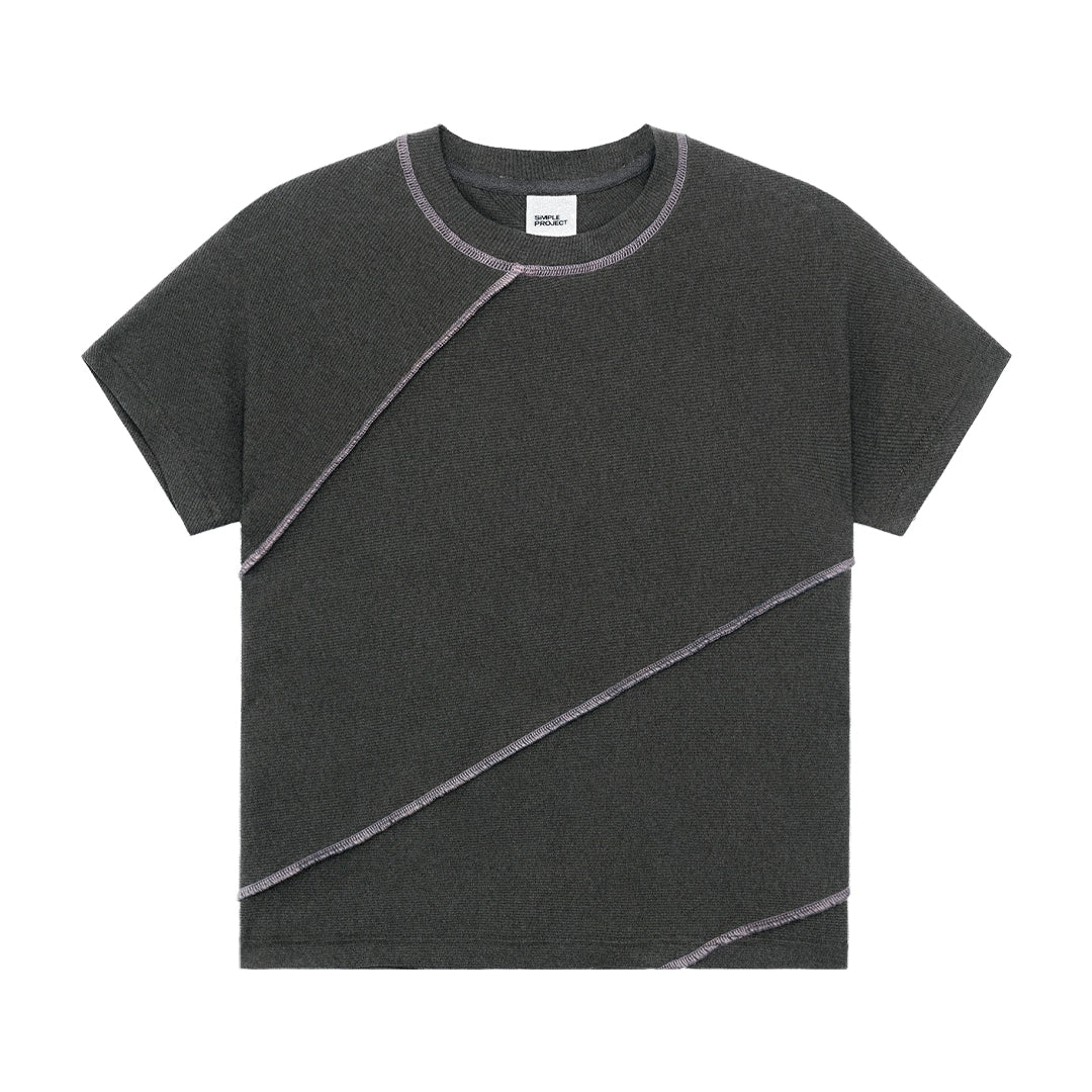 Spiral Trim Short Sleeve T-Shirt