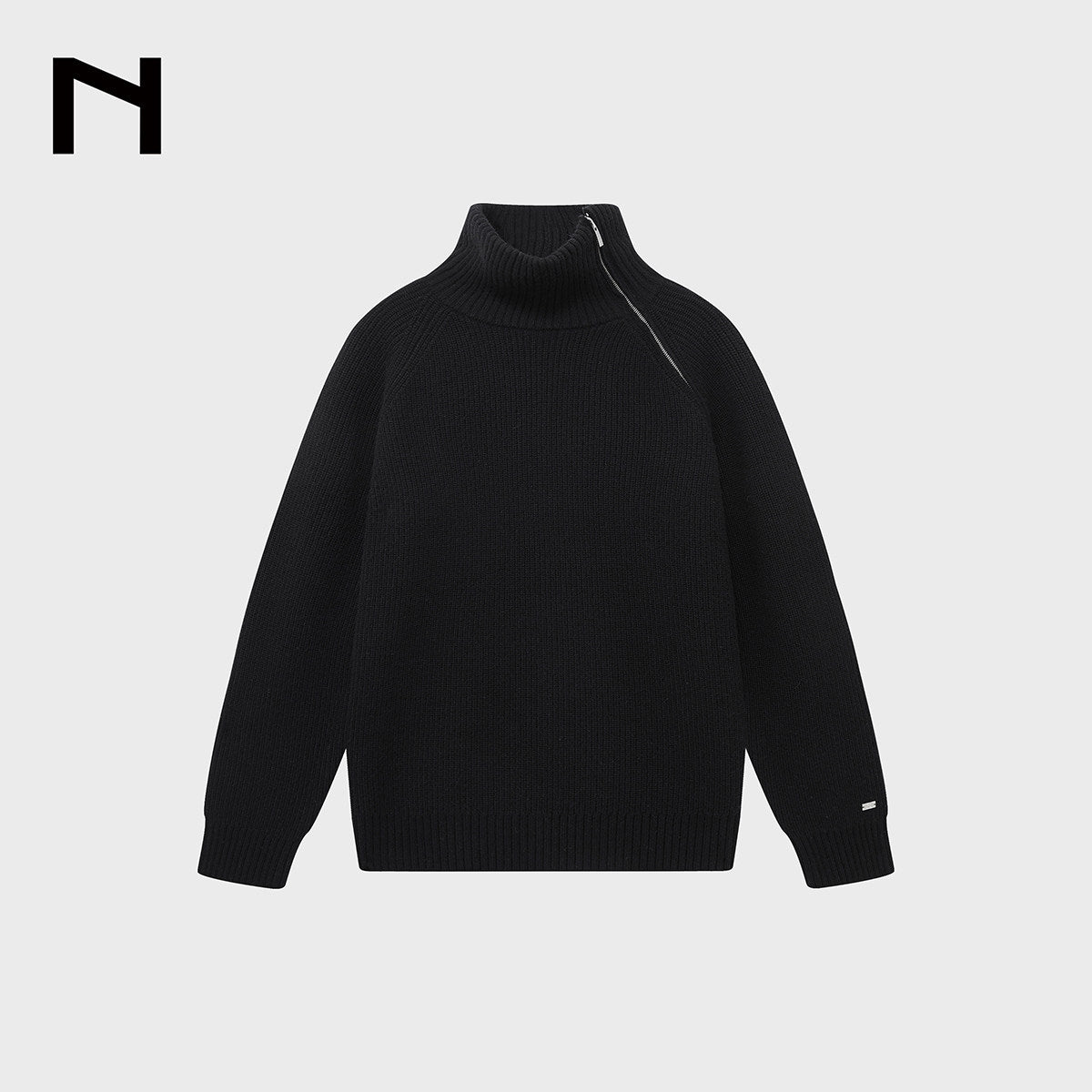 Zip Turtleneck Sweater