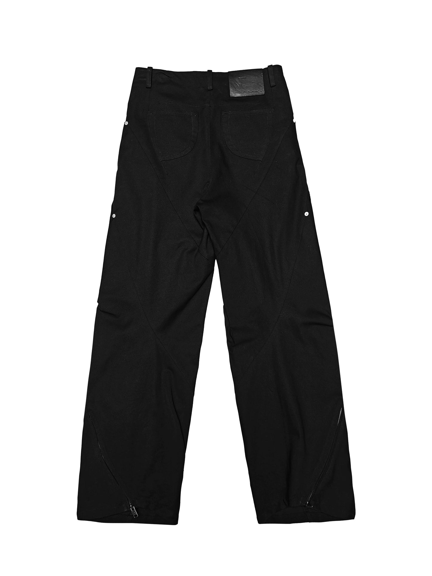 "Maestro" 3D spiral cut curved pants