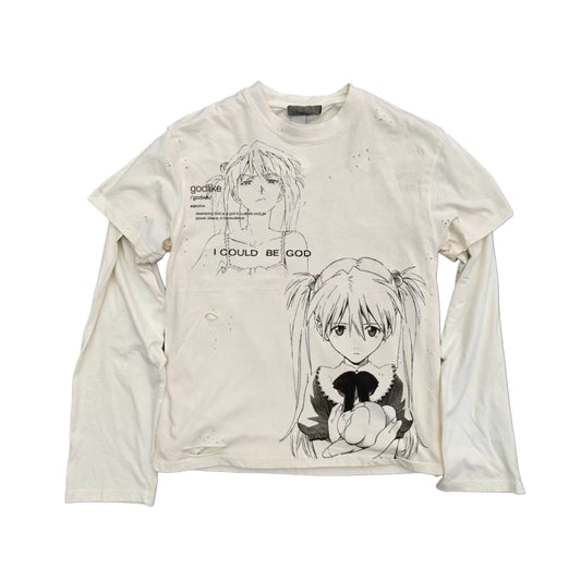 love Infant Asuka painting distressed long sleeve t-shirt