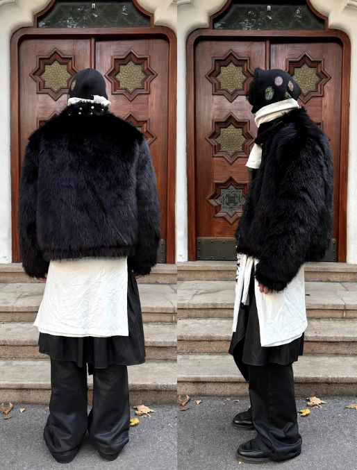 DETW dark rivet totem reversible padded jacket