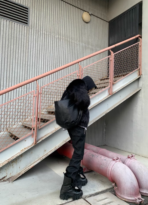 DETW dark rivet totem reversible padded jacket