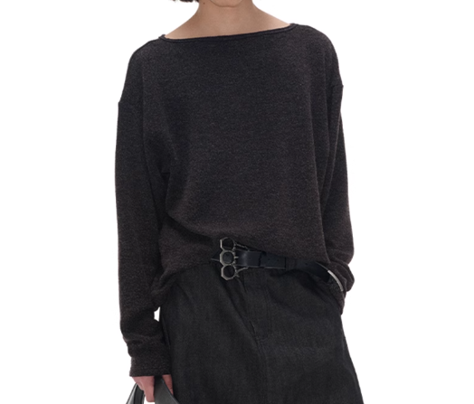 lazy boat neck Knit