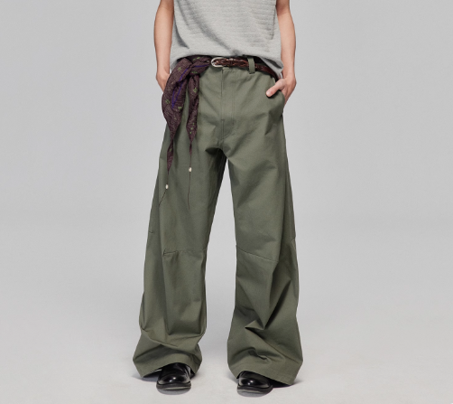 Straight-leg casual trousers