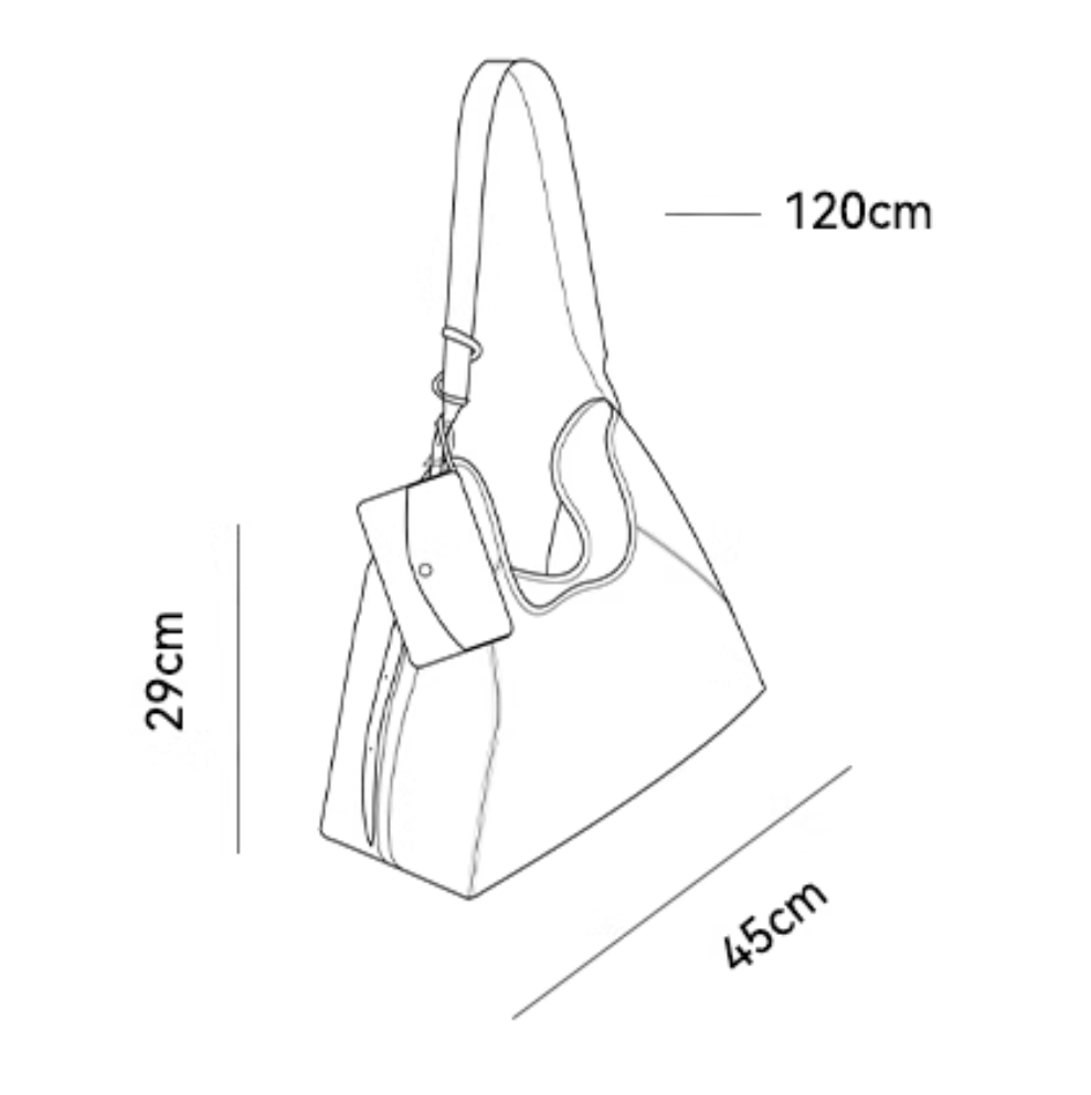 SMOKY EMBOSSED SHOULDER BAG