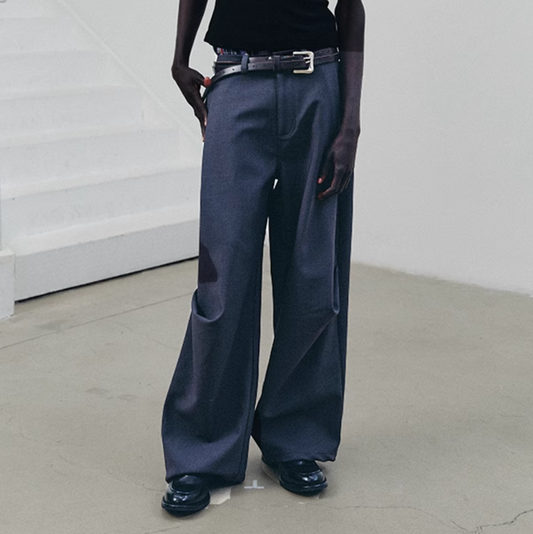 3D Draped Cut Trousers