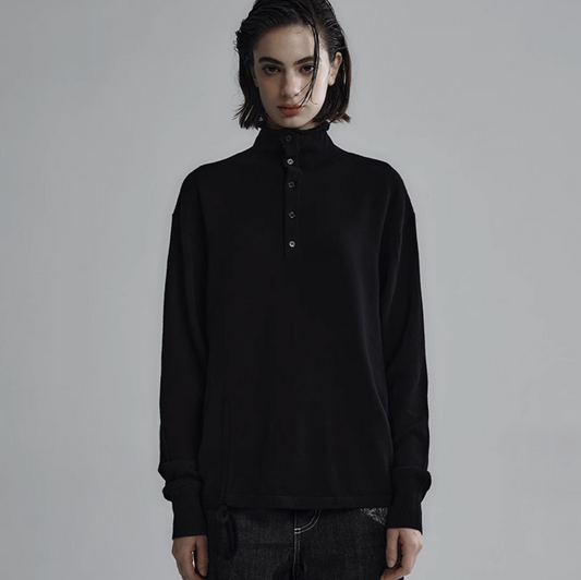 "Folded" Embroidery Wool Knit