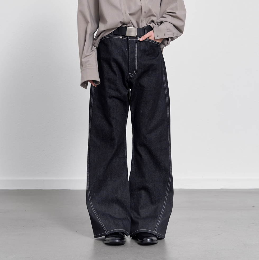 Solid Bootcut Jeans