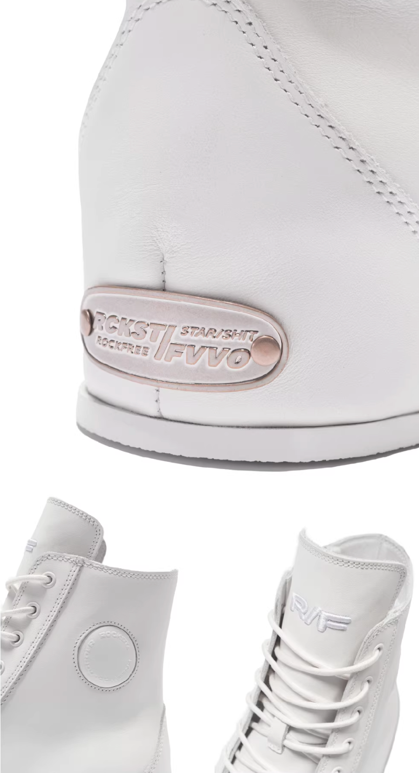 ROCKSTA X FVVO leather suede platform shoes