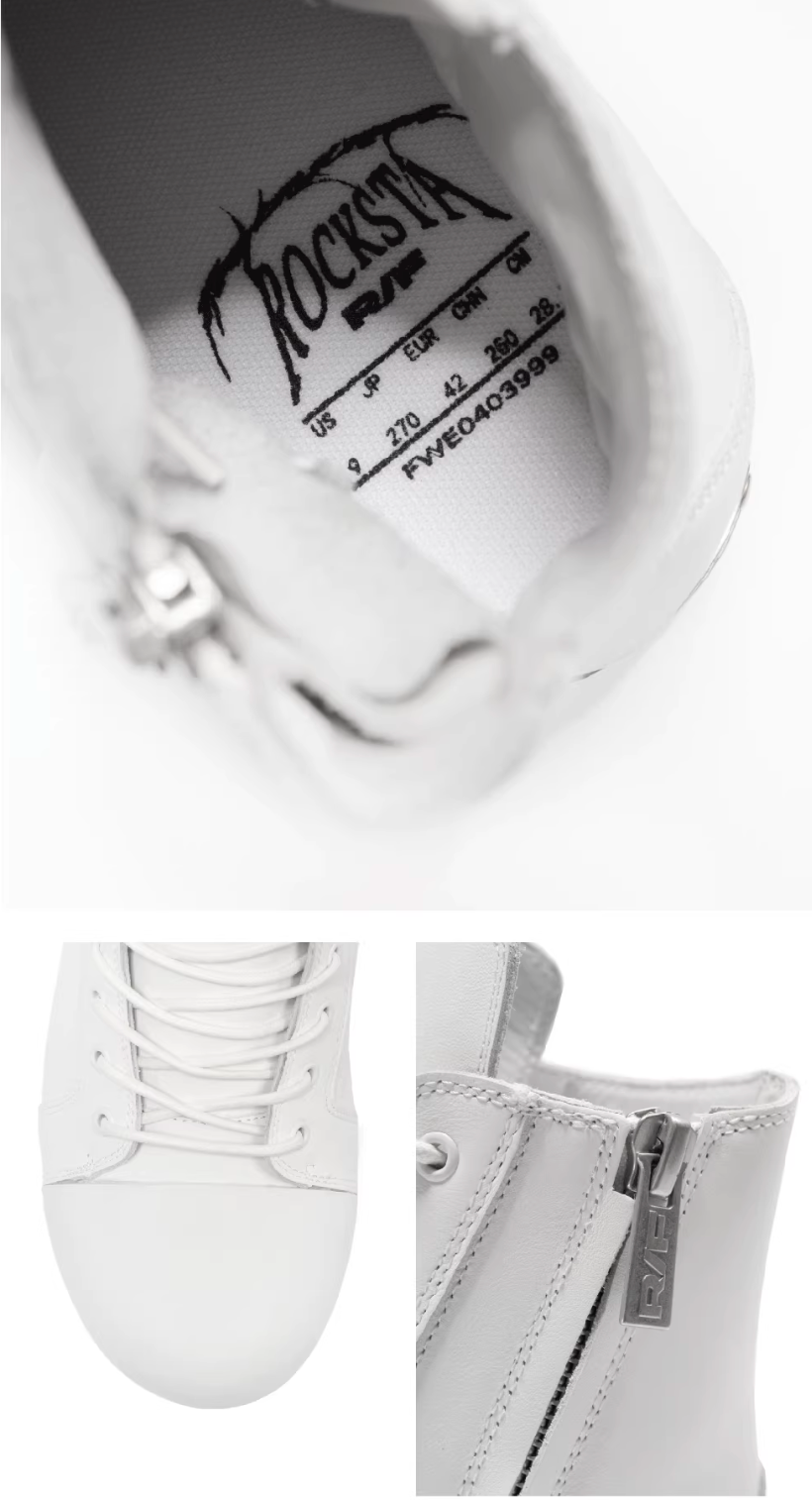 ROCKSTA X FVVO leather suede platform shoes