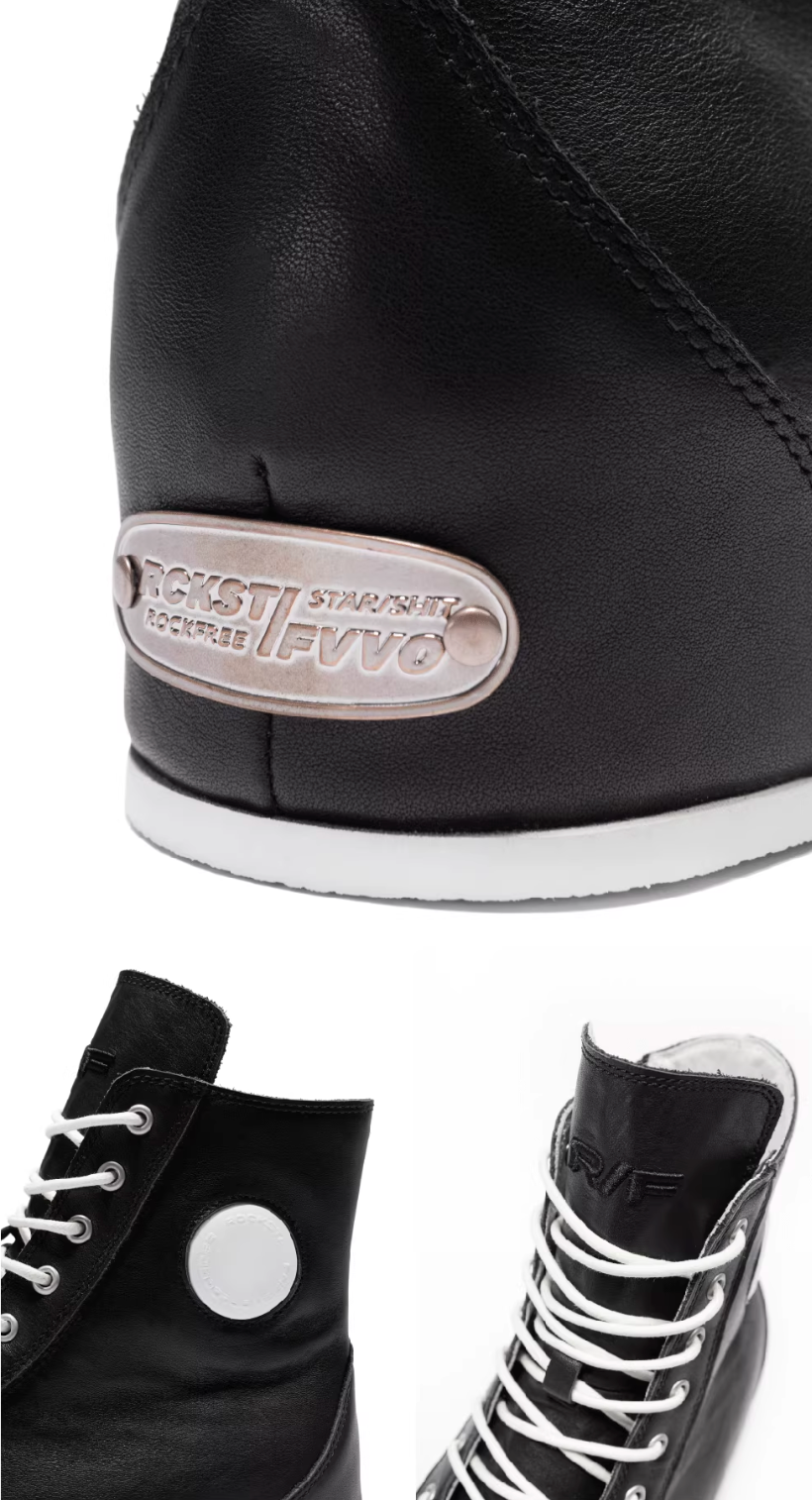 ROCKSTA X FVVO leather suede platform shoes
