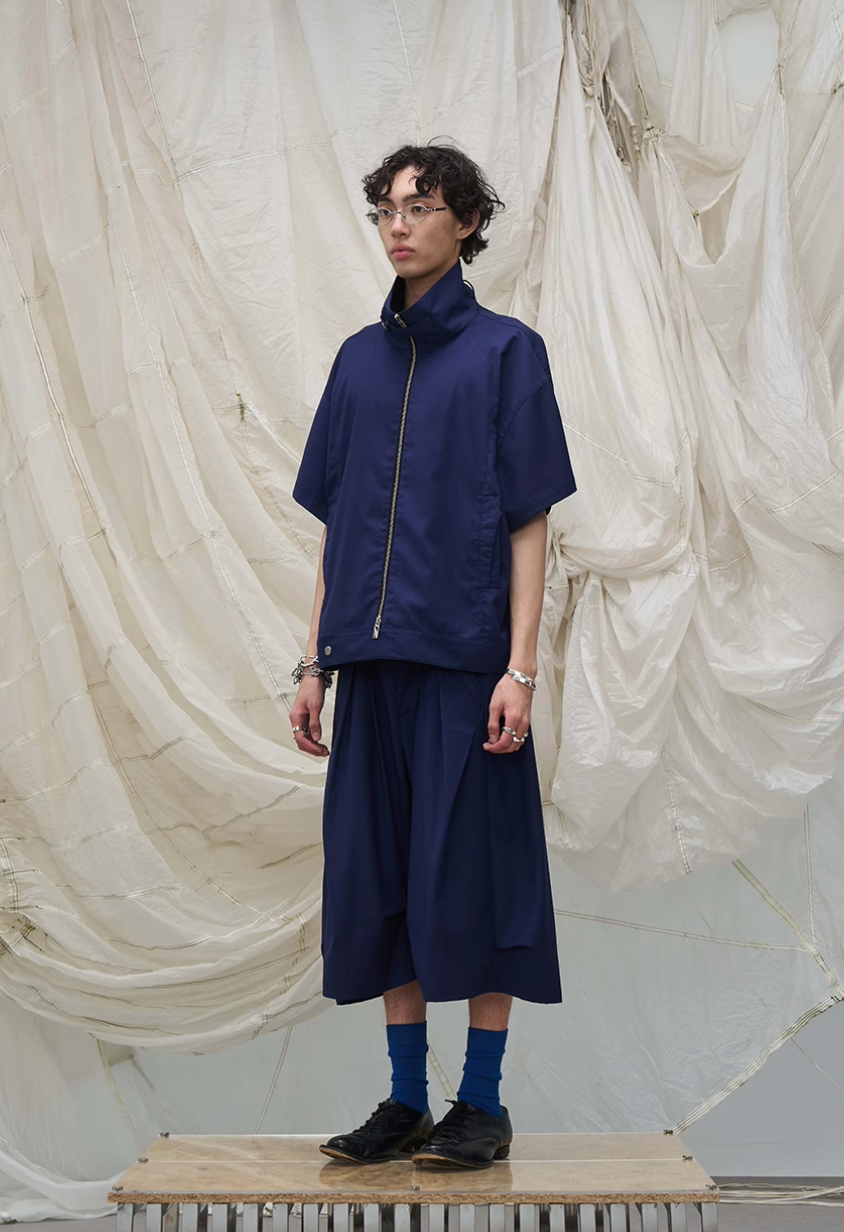 Drape Cropped Trouser