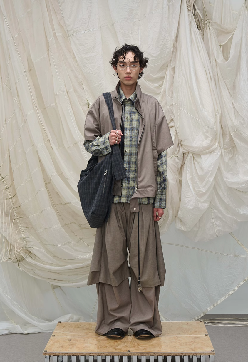 Drape Cropped Trouser