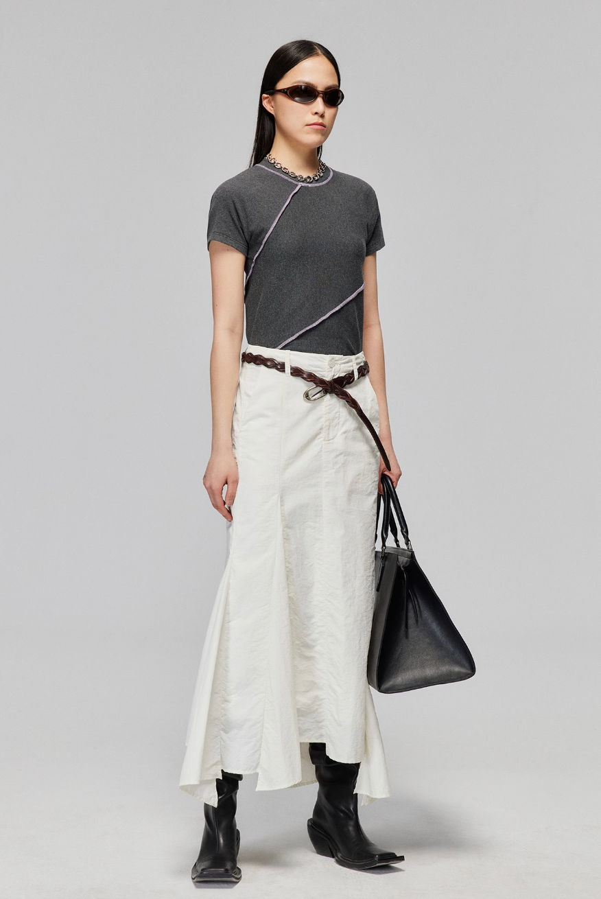 Spiral Trim Short Sleeve T-Shirt