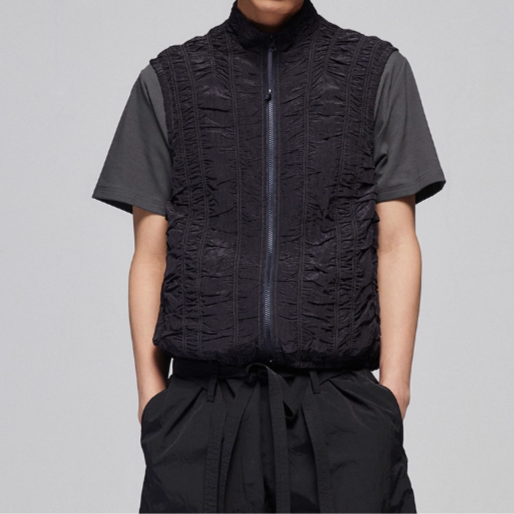 Ruched Zipper Vest