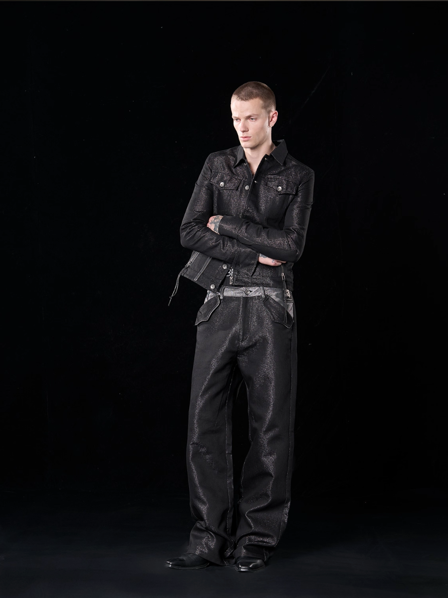 "RUDEBART Skeleton" straight jeans