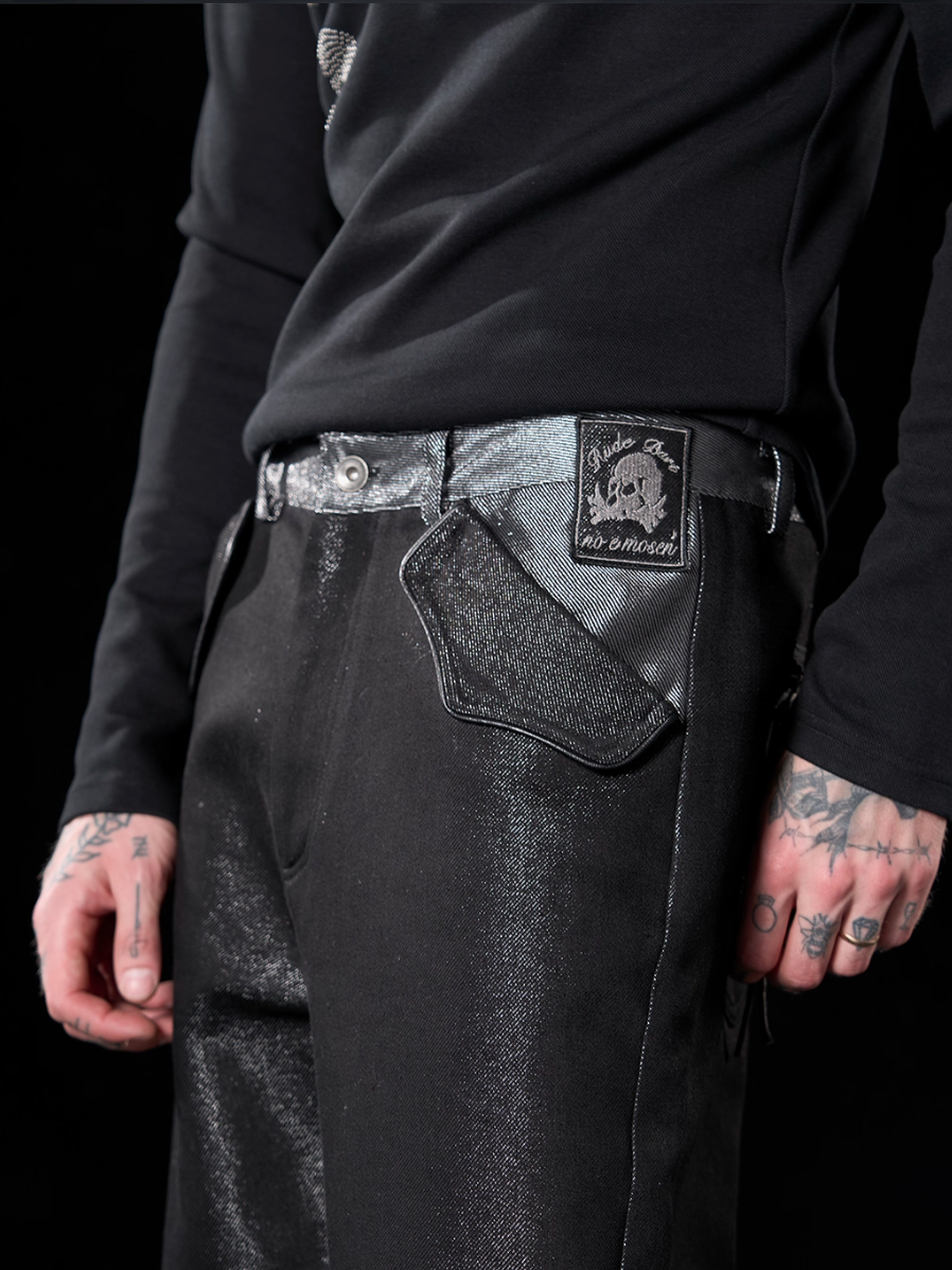 "RUDEBART Skeleton" straight jeans