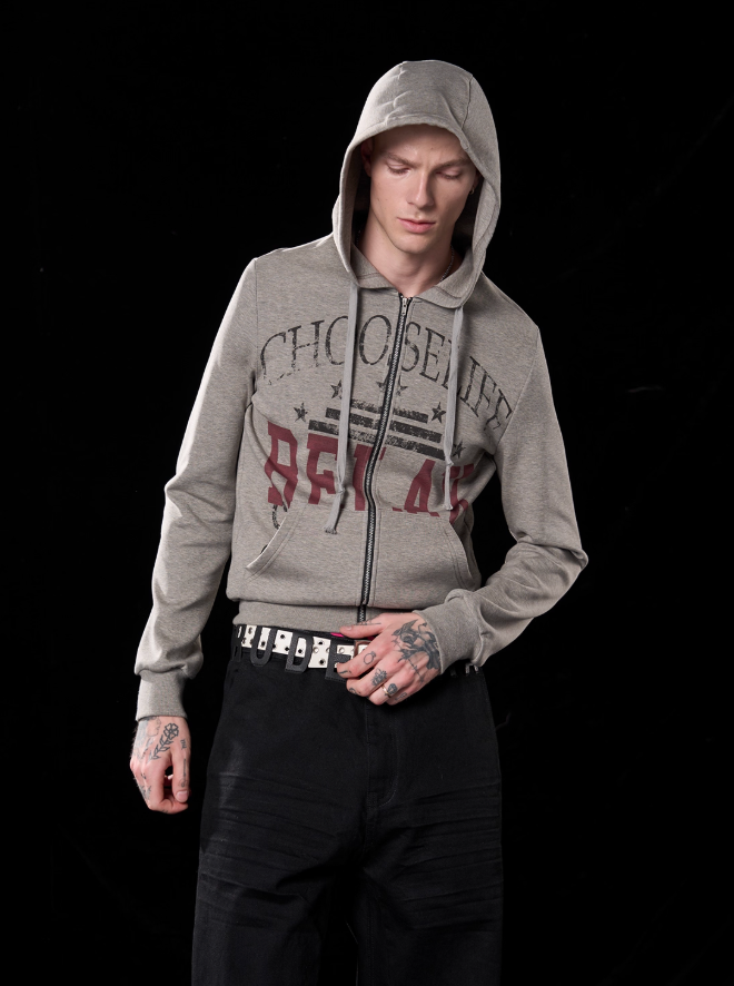 'YOUTHMAL FUNCTION' printed hoodie
