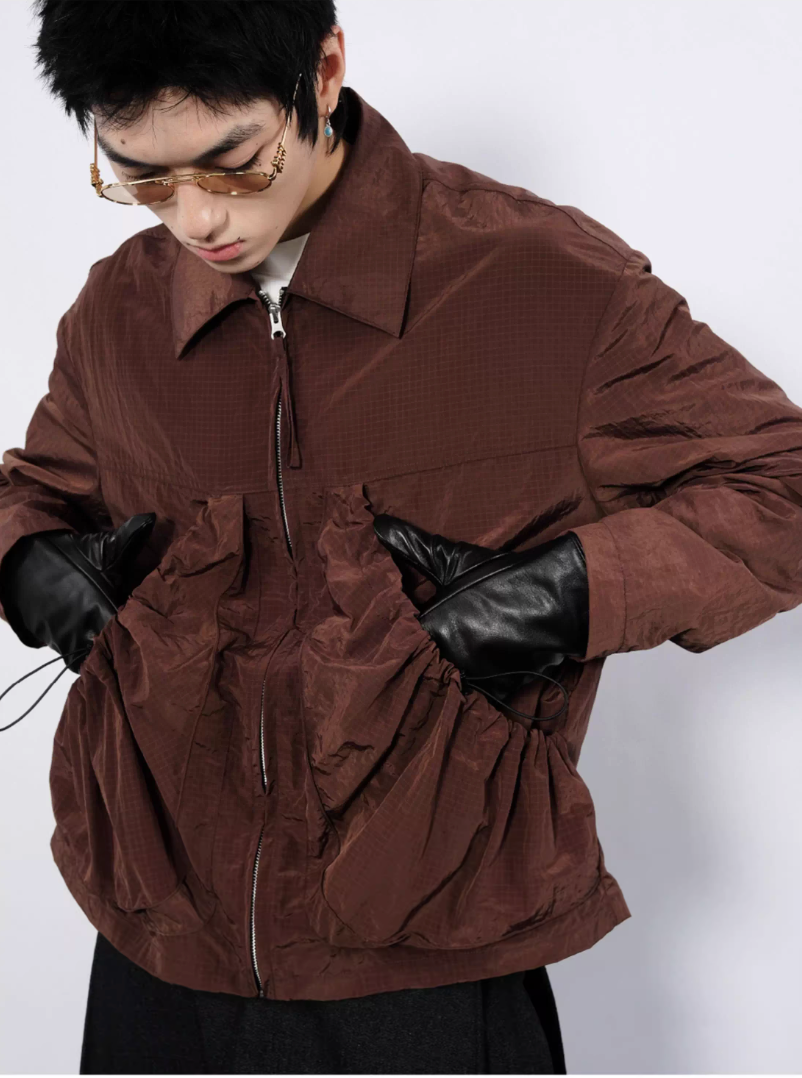 Nylon Lapel Jacket
