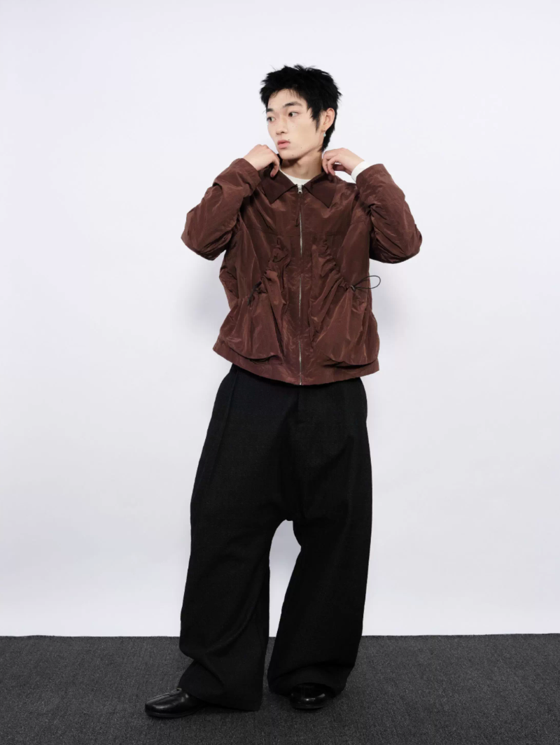 Nylon Lapel Jacket