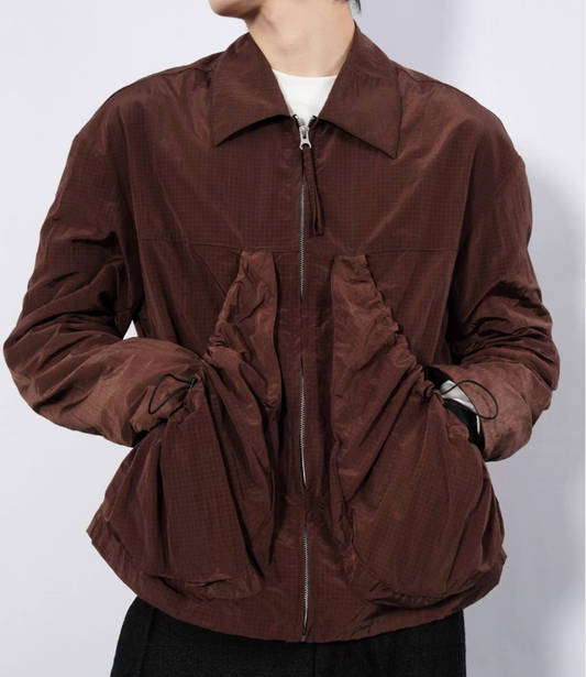Nylon Lapel Jacket