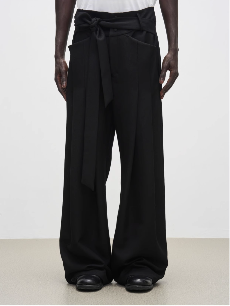 Wrapped Wide-leg Trouser