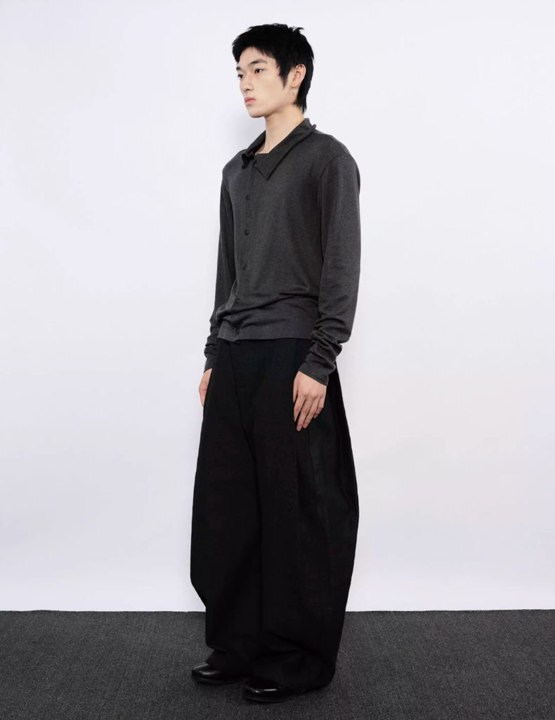 Wool Shirring Cardigan