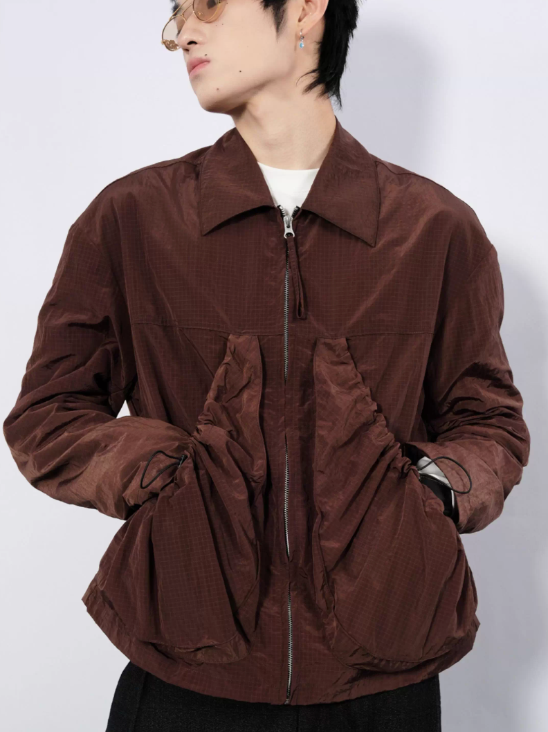 Nylon Lapel Jacket