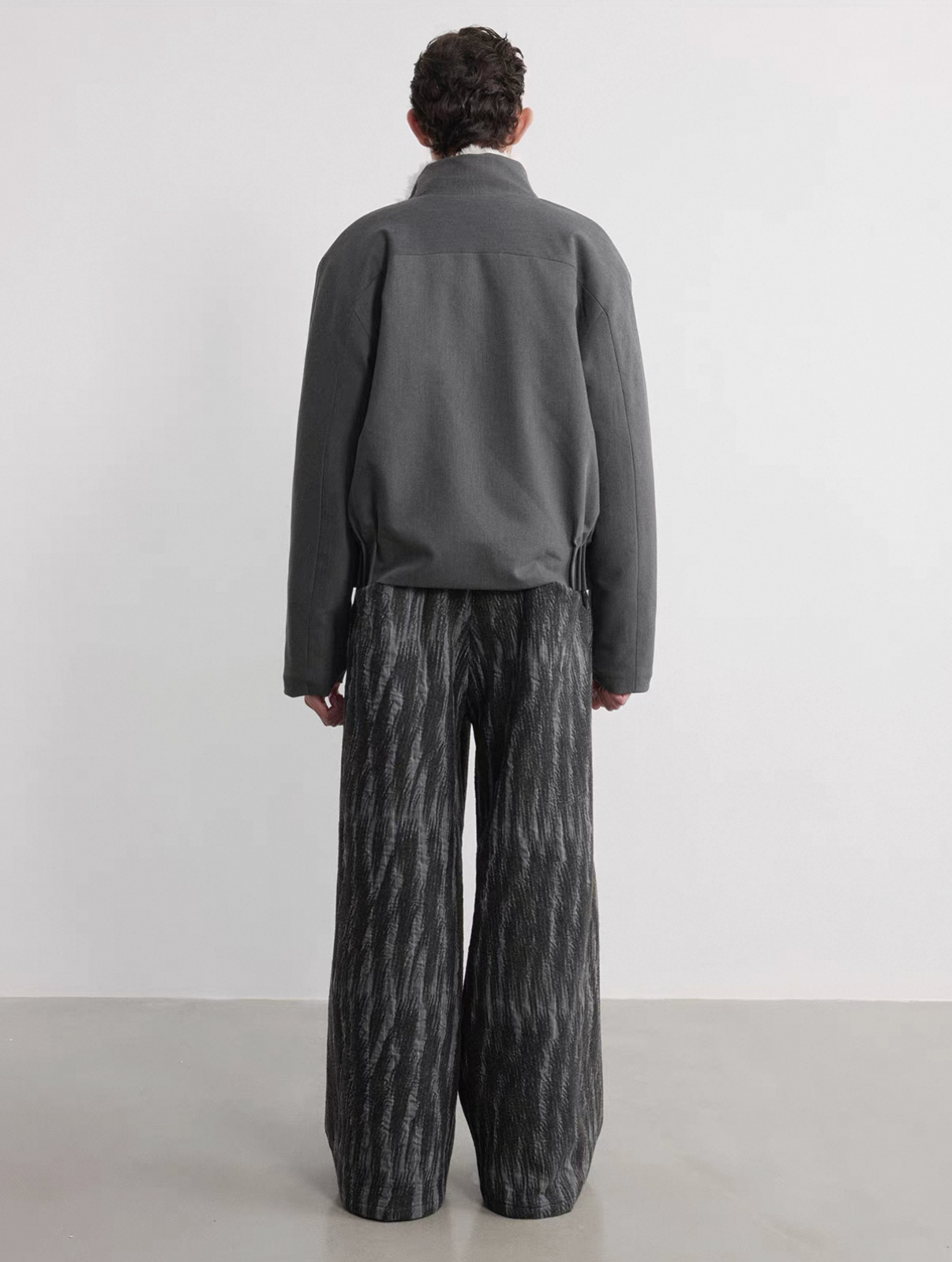 3D Pleated Fur Jacket