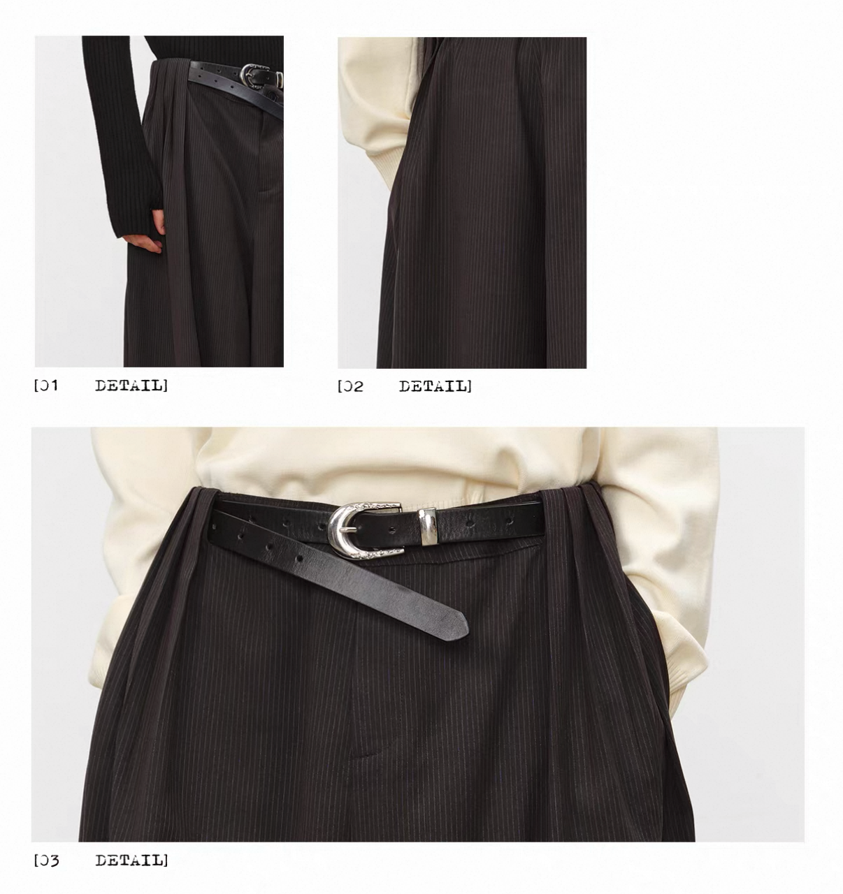 Multi-Pleated Drape Pants