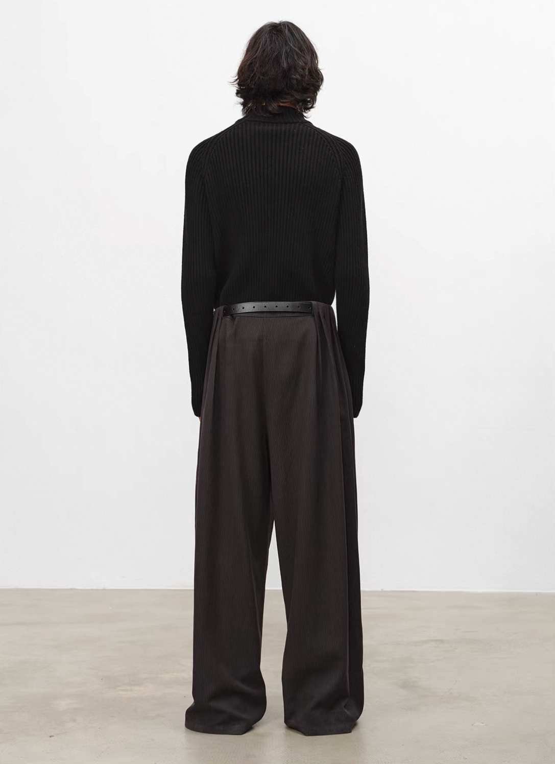 Multi-Pleated Drape Pants