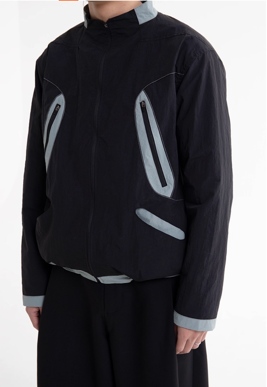 Panelled Windproof Jacket