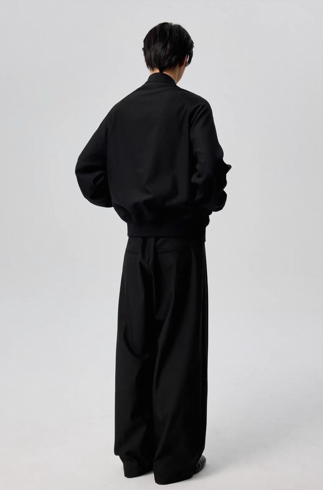 Band collar Wool Jacket