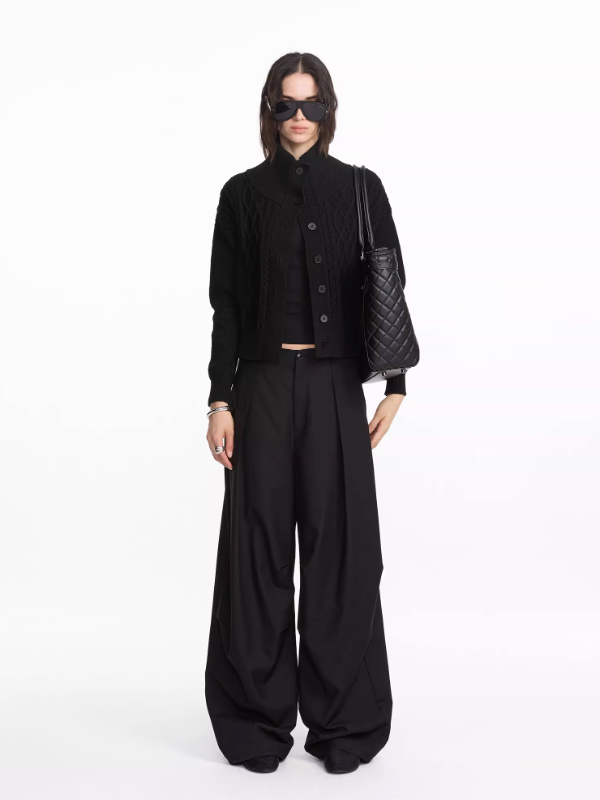 Casual Pleated Loose Trouser