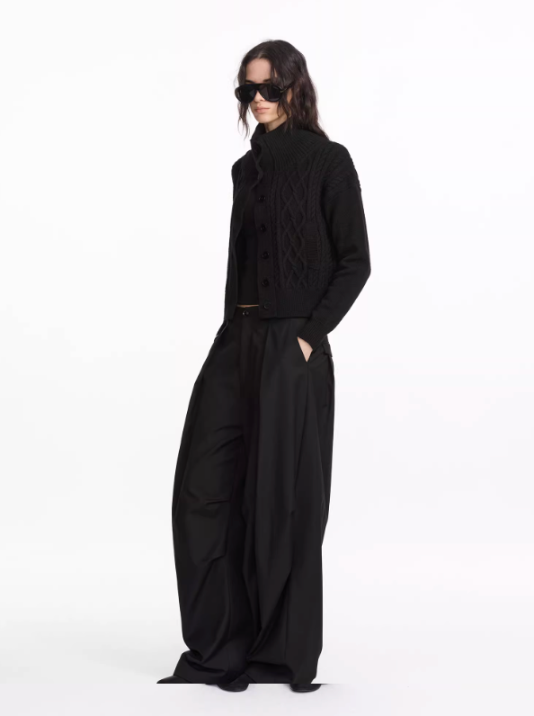 Casual Pleated Loose Trouser